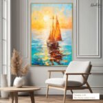 Sunset Voyage Canvas Wall Art - Image 8