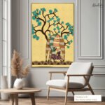 Deer Sheltern Canvas Wall Art - Image 8
