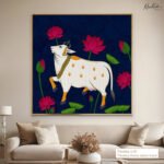 Midnight Lotus Canvas Wall Art - Image 9