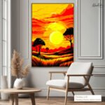 Golden Horizon Canvas Wall Art - Image 9