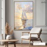 Azure Horizon Canvas Wall Art - Image 9