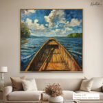 Azure Voyage Canvas Wall Art - Image 9