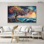 Midnight Bloom Canvas Wall Art - Image 9