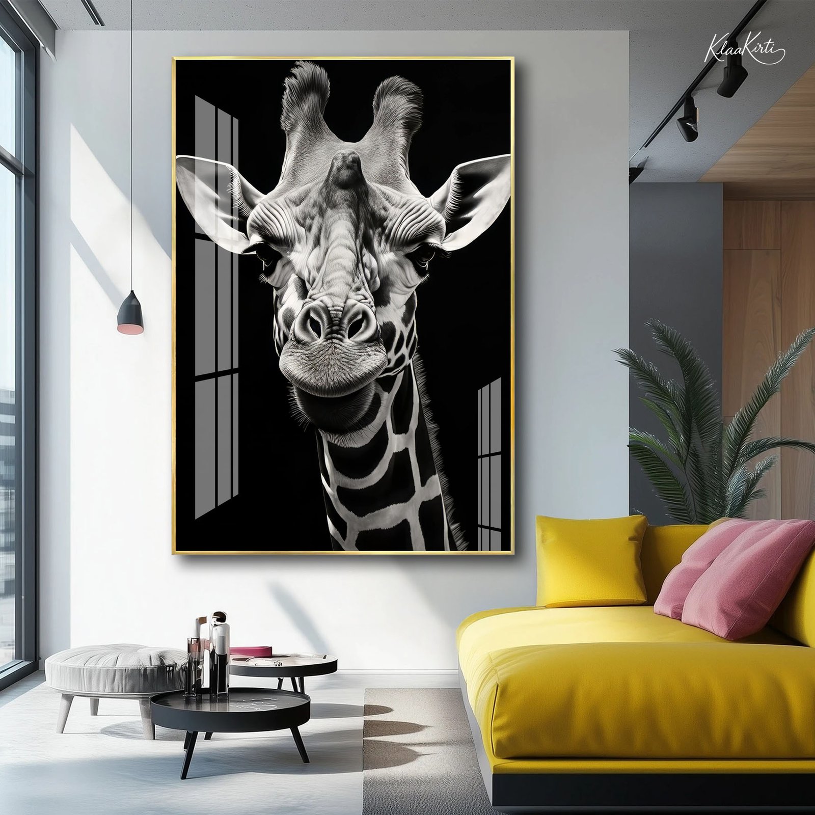 1 The Majestic Giraffe Acrylic Wall Art - Image 1