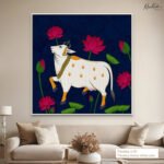 Midnight Lotus Canvas Wall Art - Image 10