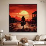 Sunset Outlaw Canvas Wall Art - Image 10