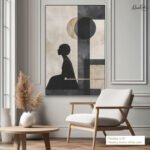 Lunar Silhouette Canvas Wall Art - Image 10