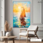 Sunset Voyage Canvas Wall Art - Image 10