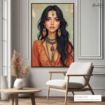 Terracotta Muse Canvas Wall Art - Image 11