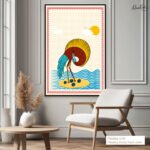Folk Art Canvas Wall Art - Image 8
