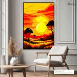 Golden Horizon Canvas Wall Art - Image 11