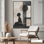 Lunar Silhouette Canvas Wall Art - Image 11