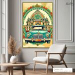 Retro Ambassador Car Canvas Wall Art - Image 12