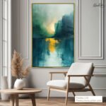 Emerald Radiance Canvas Wall Art - Image 12