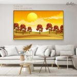 Golden Solstice Canvas Wall Art - Image 12