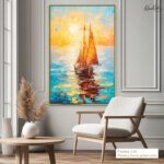 Sunset Voyage Canvas Wall Art - Image 12