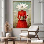 Petal Head Canvas Wall Art - Image 12