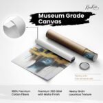 Golden Gaze Canvas Wall Art - Image 13