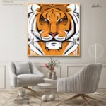 Cosmic Tiger Acrylic Wall Art - Image 4