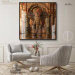 Majestic Indian Elephant Acrylic Wall Art - Image 5