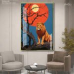 Cosmic Lion Acrylic Wall Art - Image 6