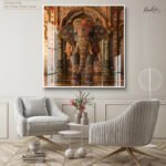 Majestic Indian Elephant Acrylic Wall Art - Image 7