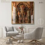 Majestic Indian Elephant Acrylic Wall Art - Image 9