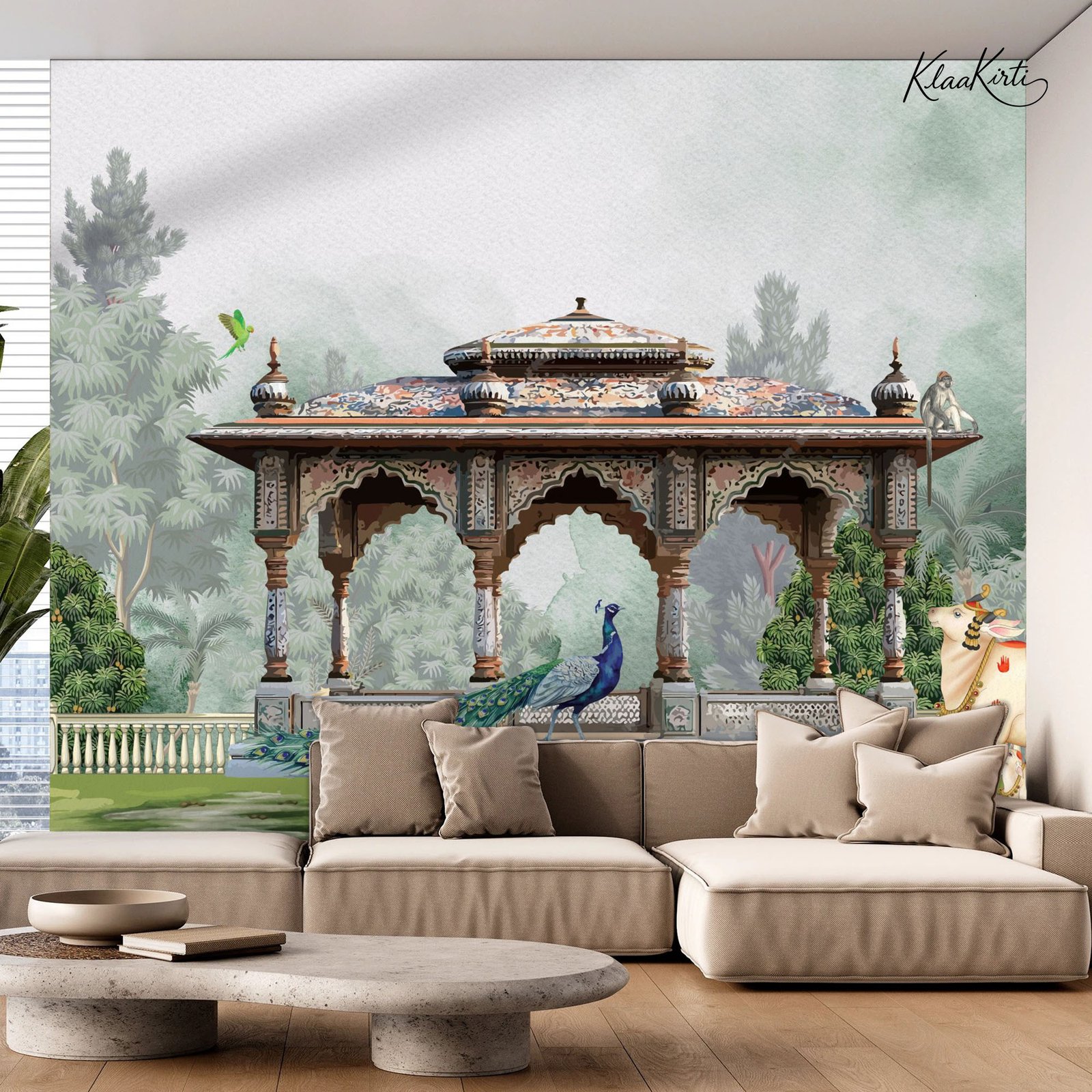 Artboard 1 Regal Indian Pavilion Premium Wallpaper - Image 1