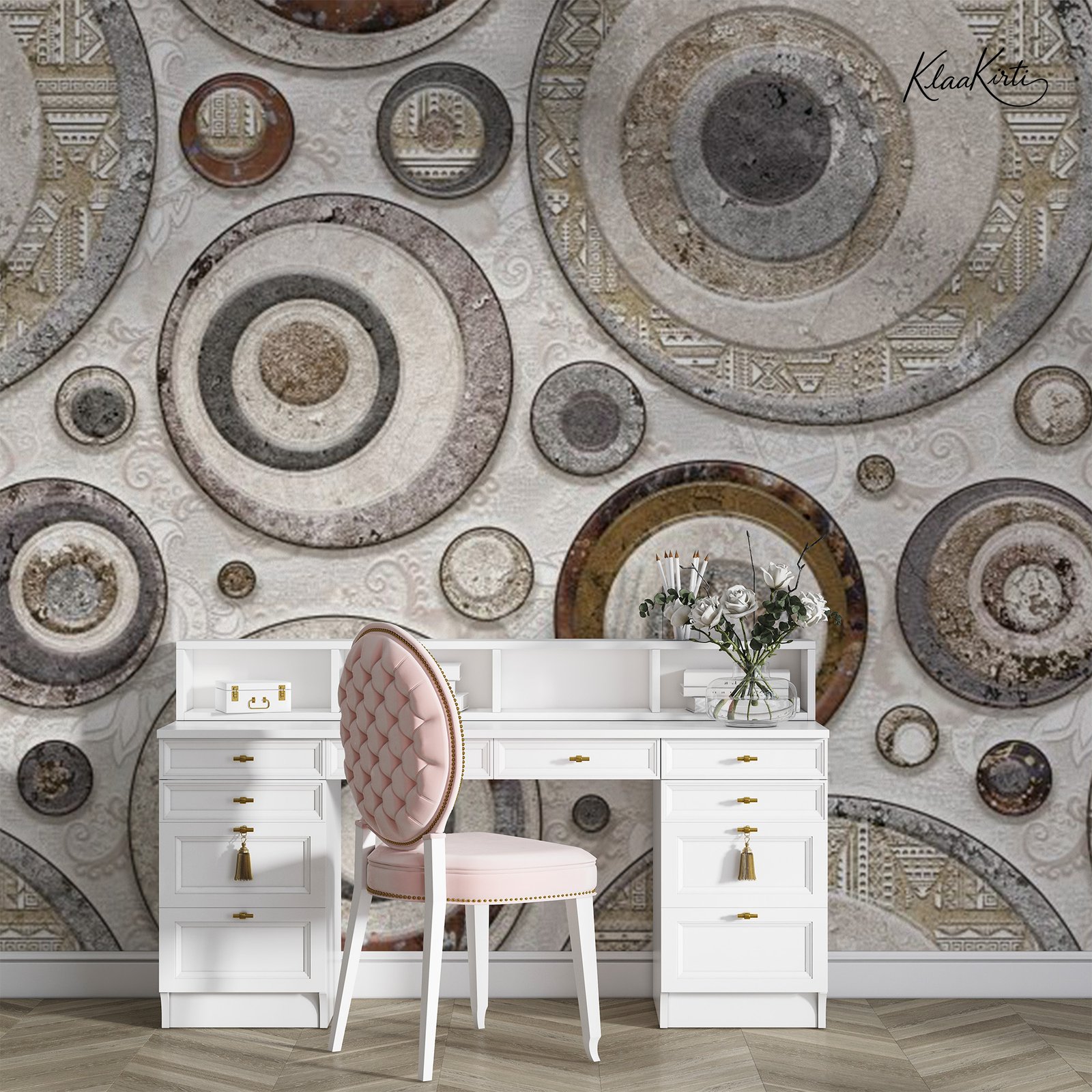Artboard 1 Ancient Orb Assemblage Premium Wallpaper - Image 1