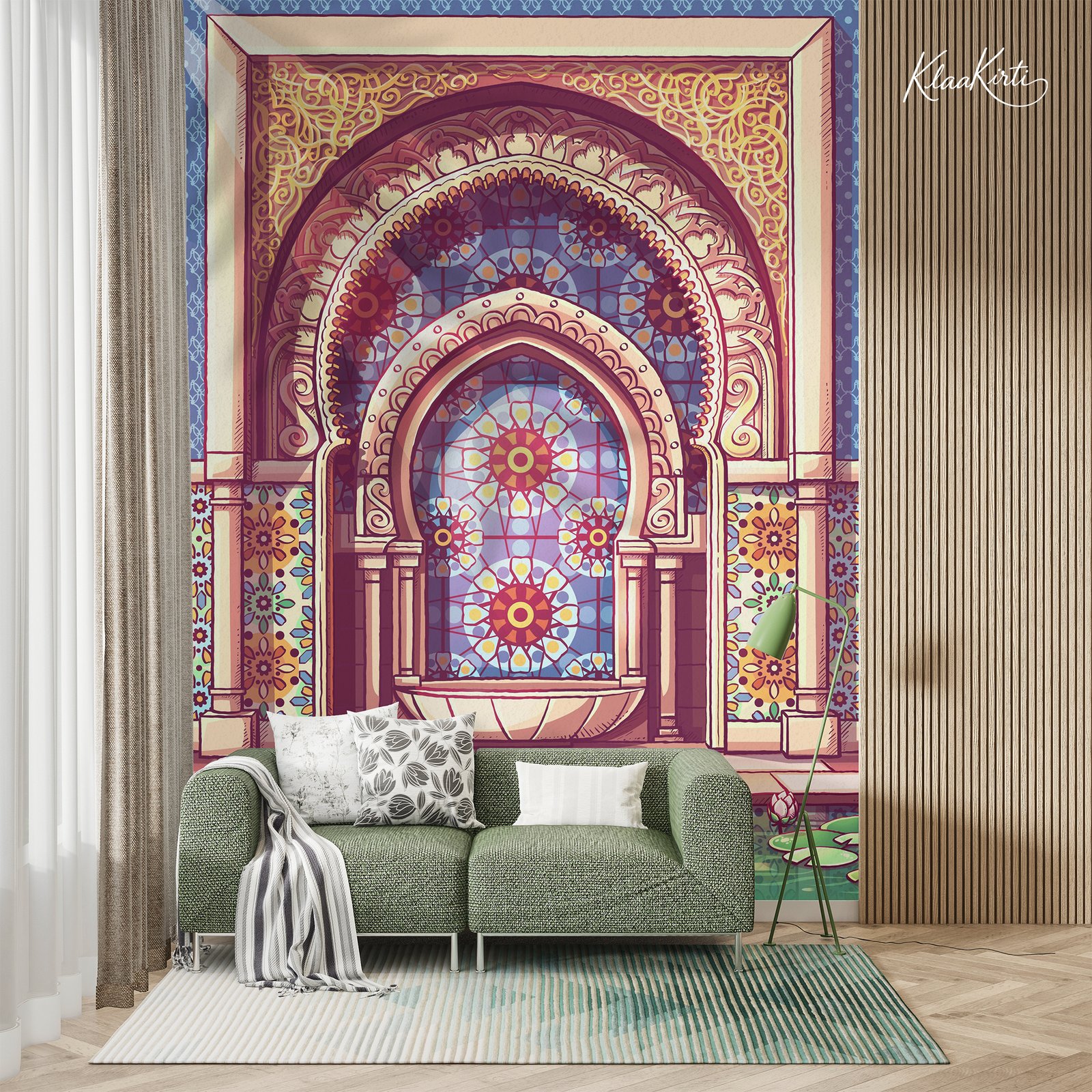 Artboard 1 Ethereal Alcazar Premium Wallpaper - Image 1