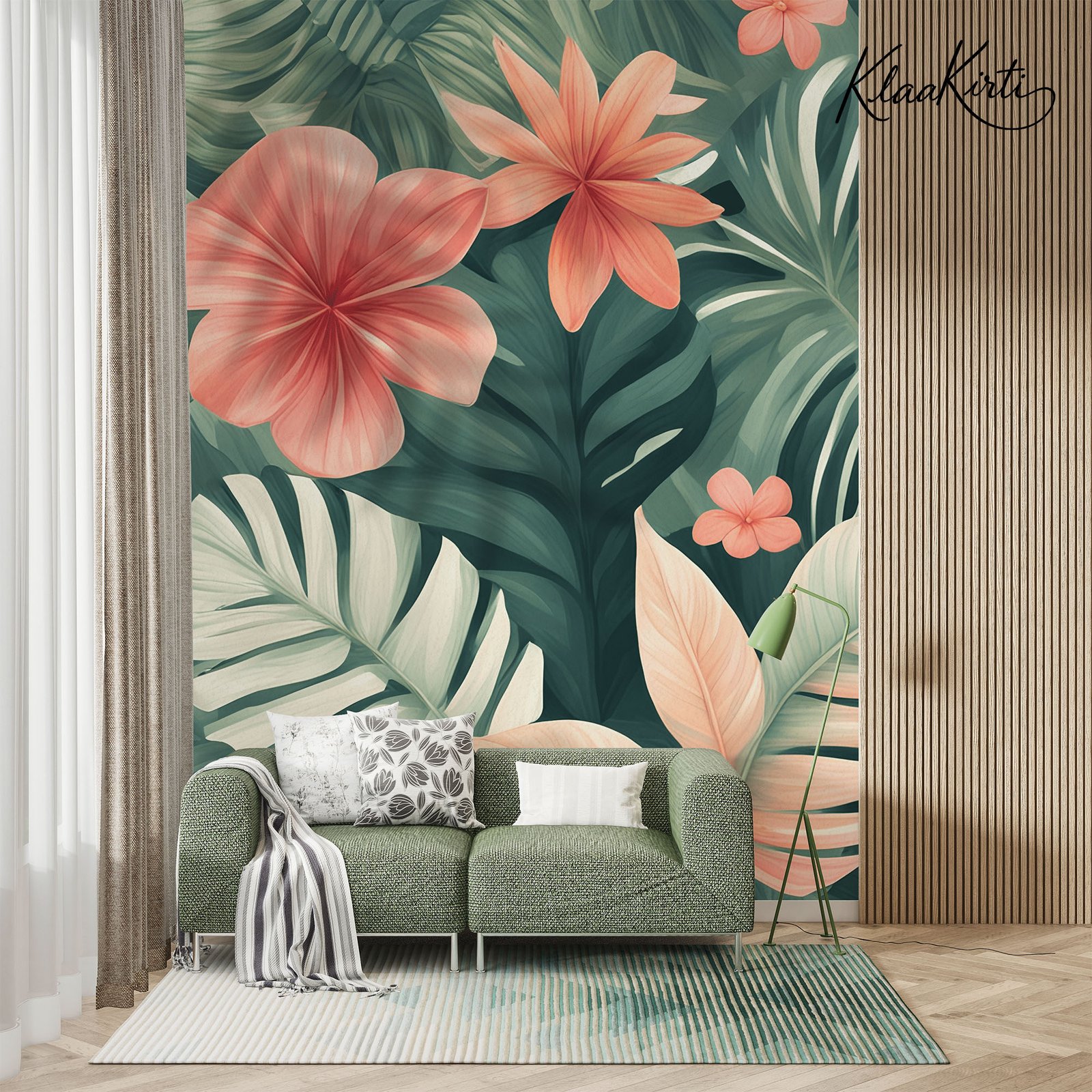 Artboard 1 Tropical Hibiscus Premium Wallpaper - Image 1