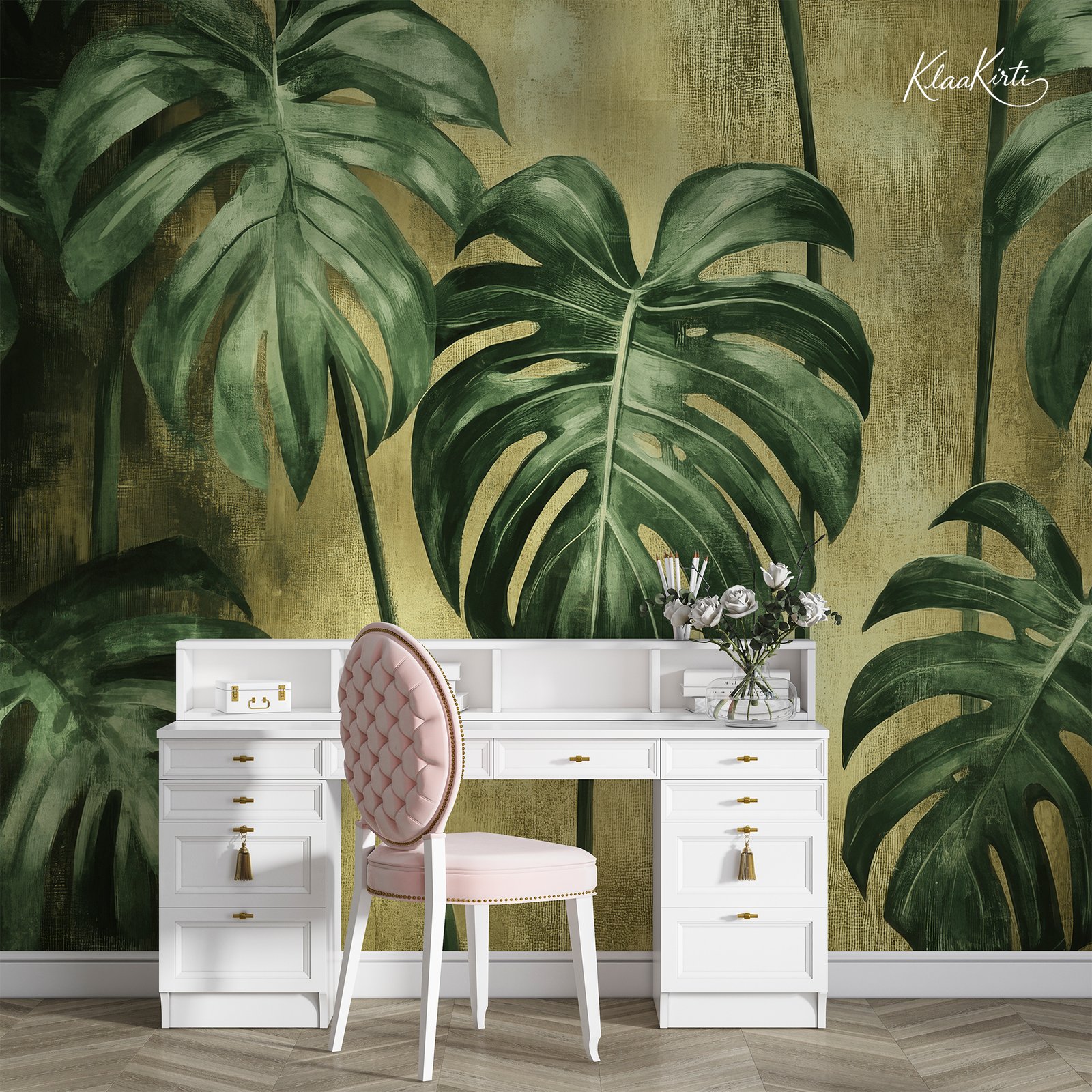 Artboard 1 Golden Grove Premium Wallpaper - Image 1