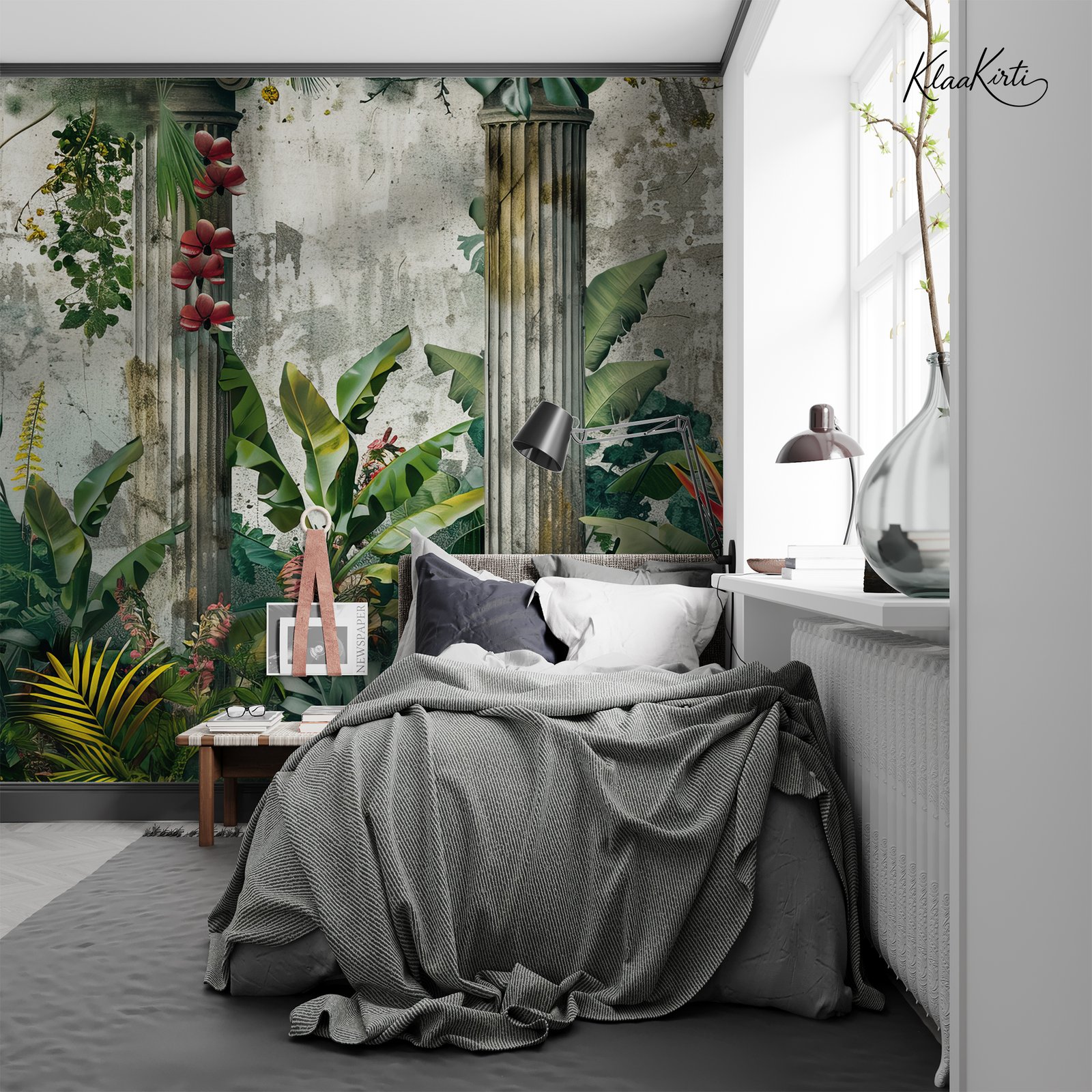 Artboard 1 Ancient Garden Premium Wallpaper - Image 1