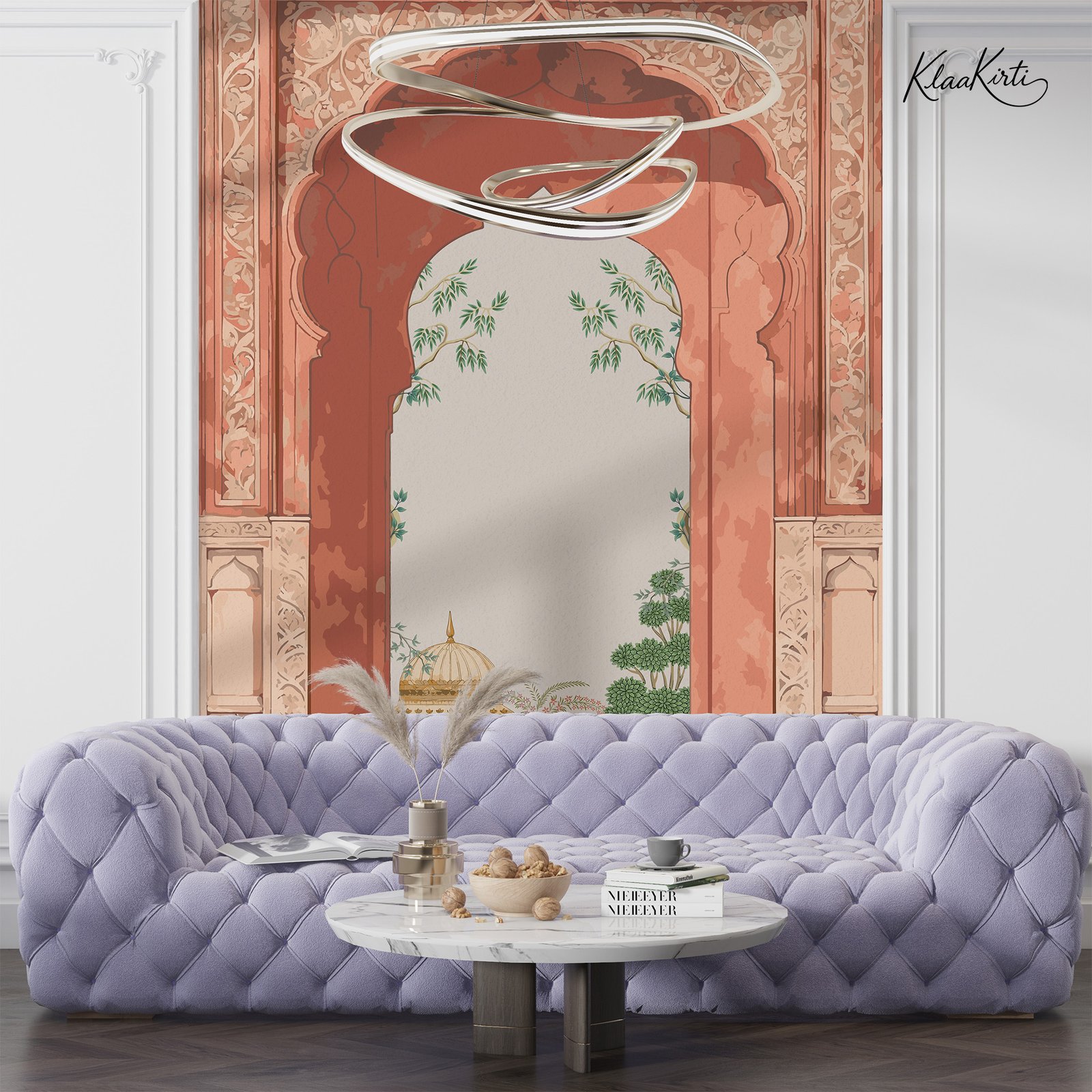 Artboard 1 Imperial Courtyard Premium Wallpaper - Image 1