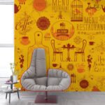 Vintage Bistro & Restaurant Premium Wallpaper - Image 4