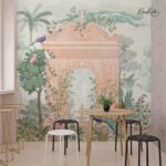 Regency Garden Pavilion Premium Wallpaper - Image 4