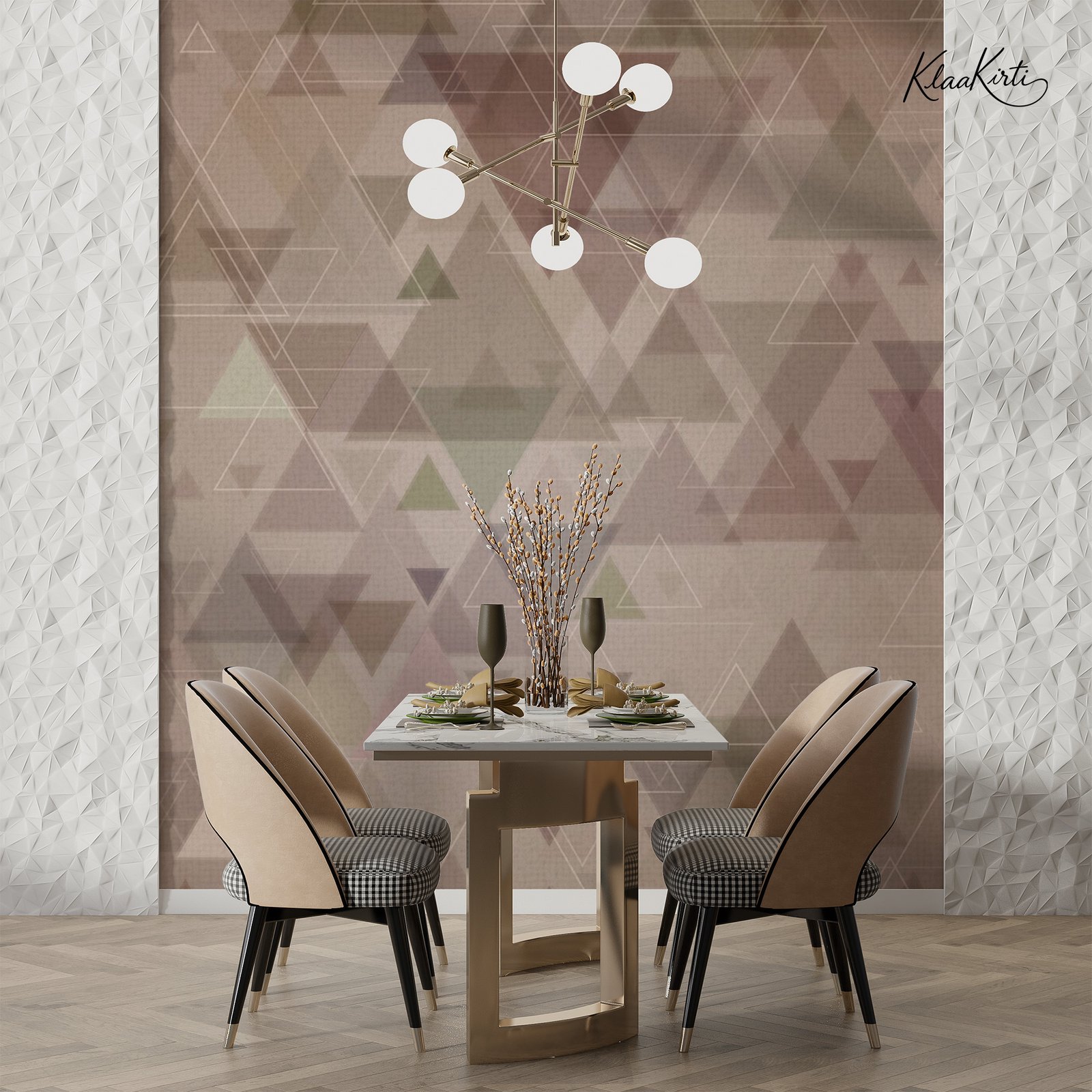 Artboard 5 Modern Layered Geometric Premium Wallpaper - Image 1