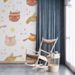 Soft Color Minimalist Animal Kids  Premium Wallpaper