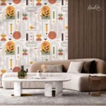 Modern Botanical Harmony Premium Wallpaper - Image 4