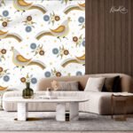 Regal Peacock & Plume Botanical Premium Wallpaper - Image 5