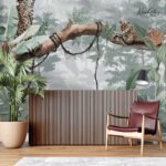 Tropical Jaguar Landscape Premium Wallpaper - Image 5