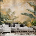 Tropical Lagoon at Sunset Premium Wallpaper