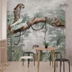 Tropical Jaguar Landscape Premium Wallpaper - Image 4