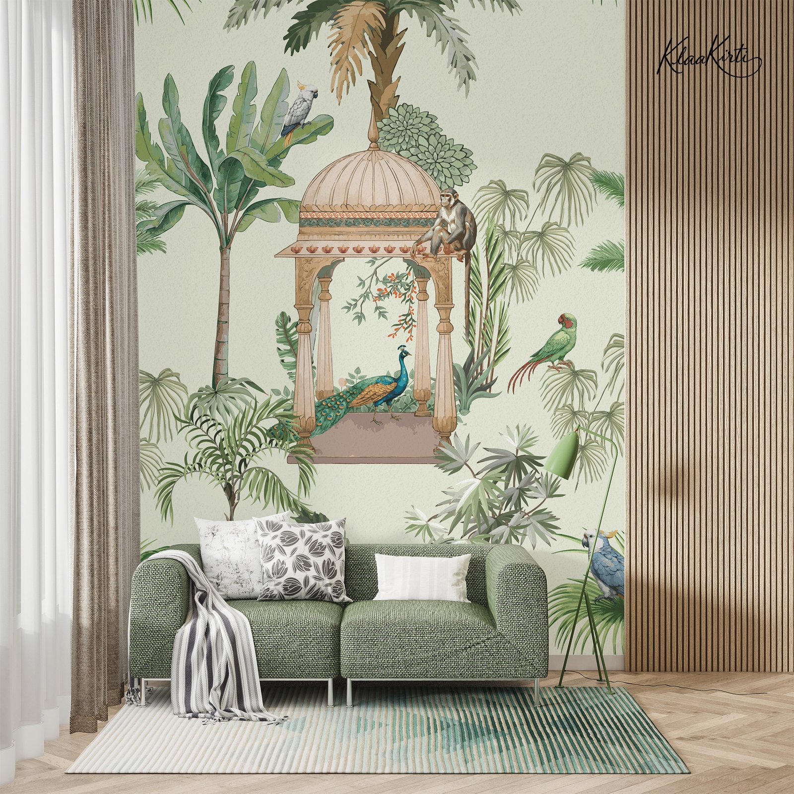 Artboard 9 Exotic Jungle Scenic Premium Wallpaper - Image 1