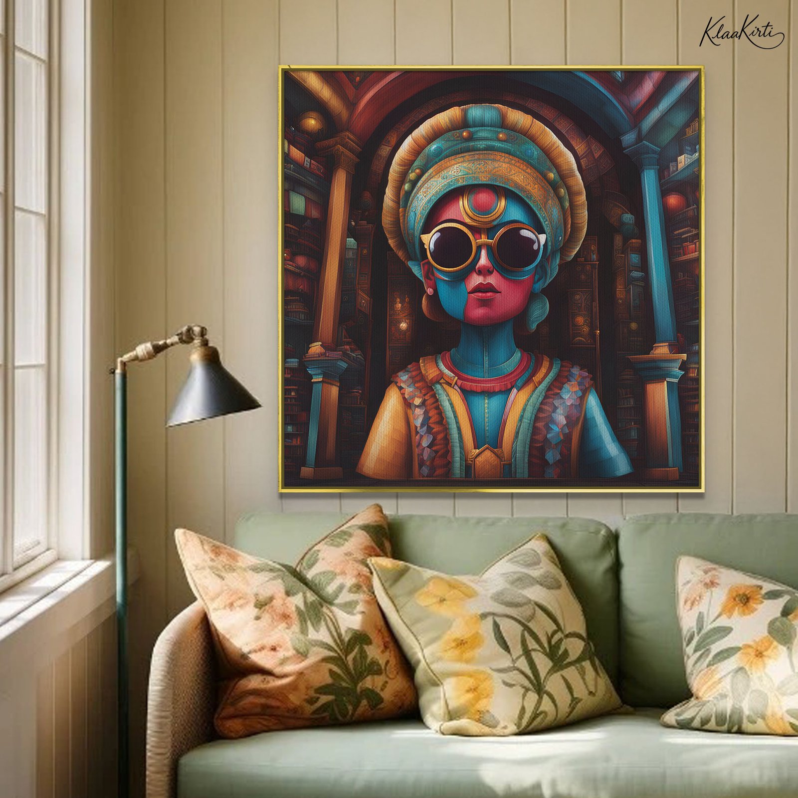 01 Techno-Tradition Canvas Wall Art - Image 1