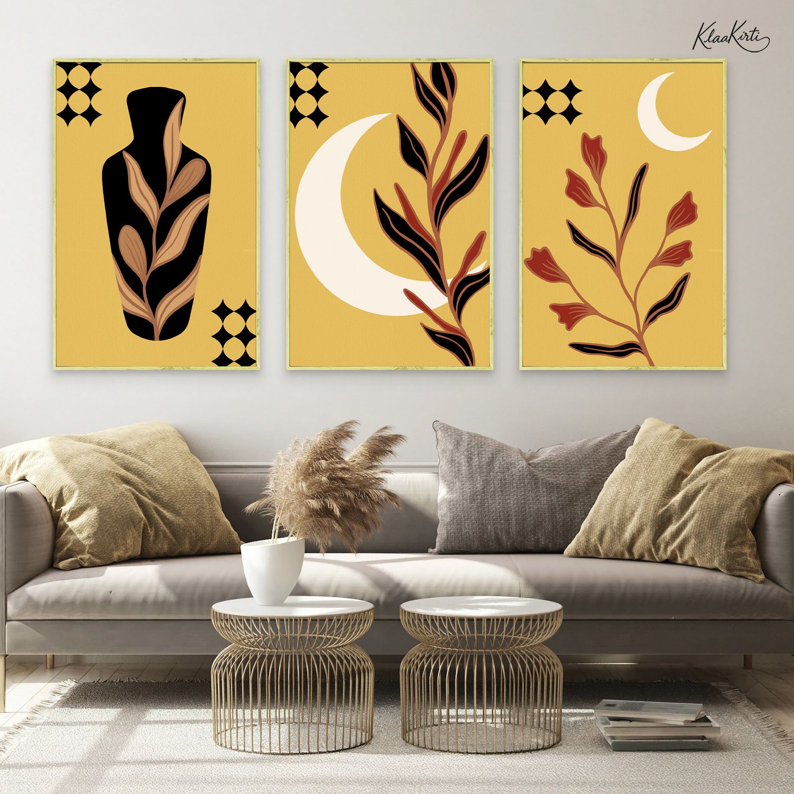 01 The Midnight Ochre Gallery Wall Art - Image 1