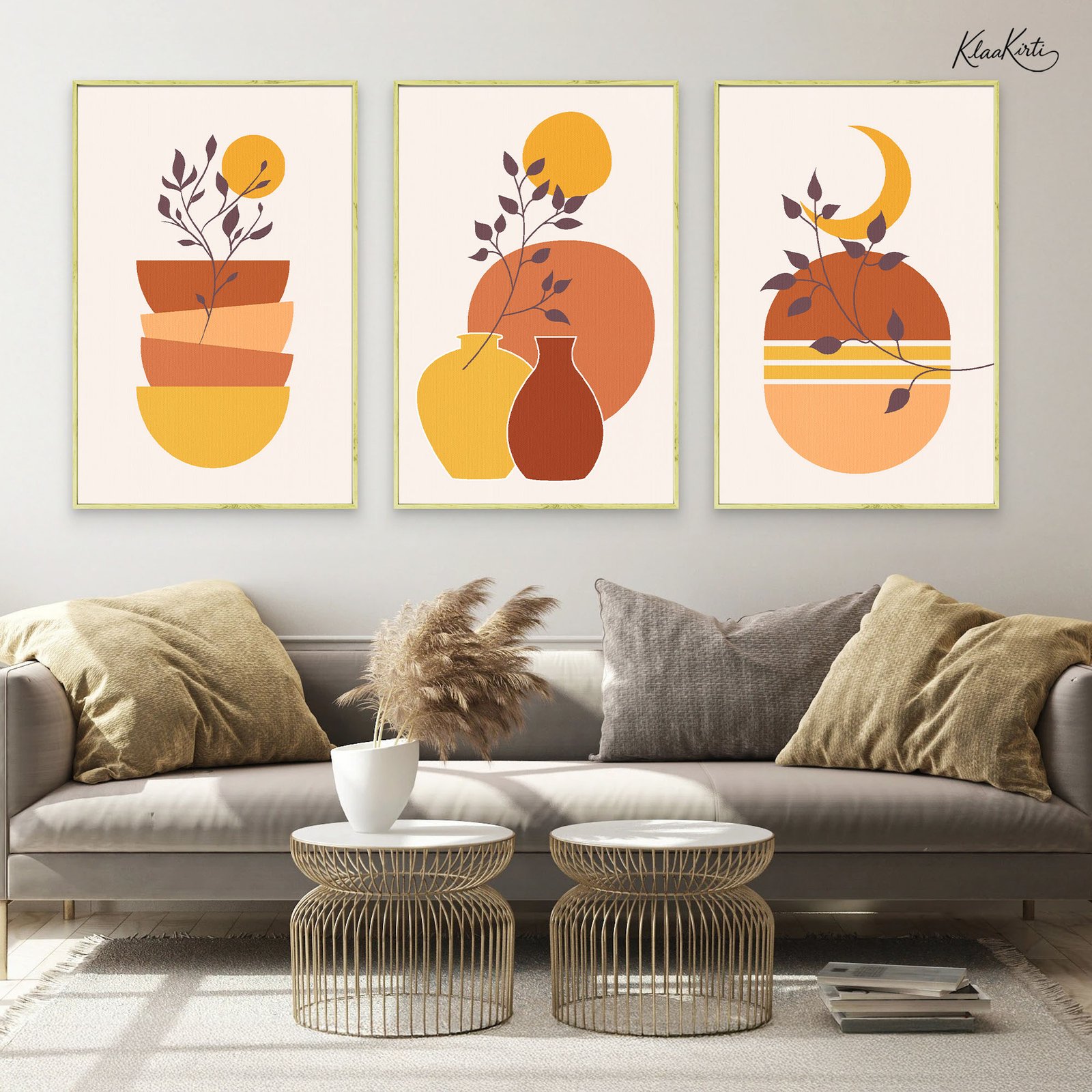01 The Harvest Sun Gallery Wall Art - Image 1