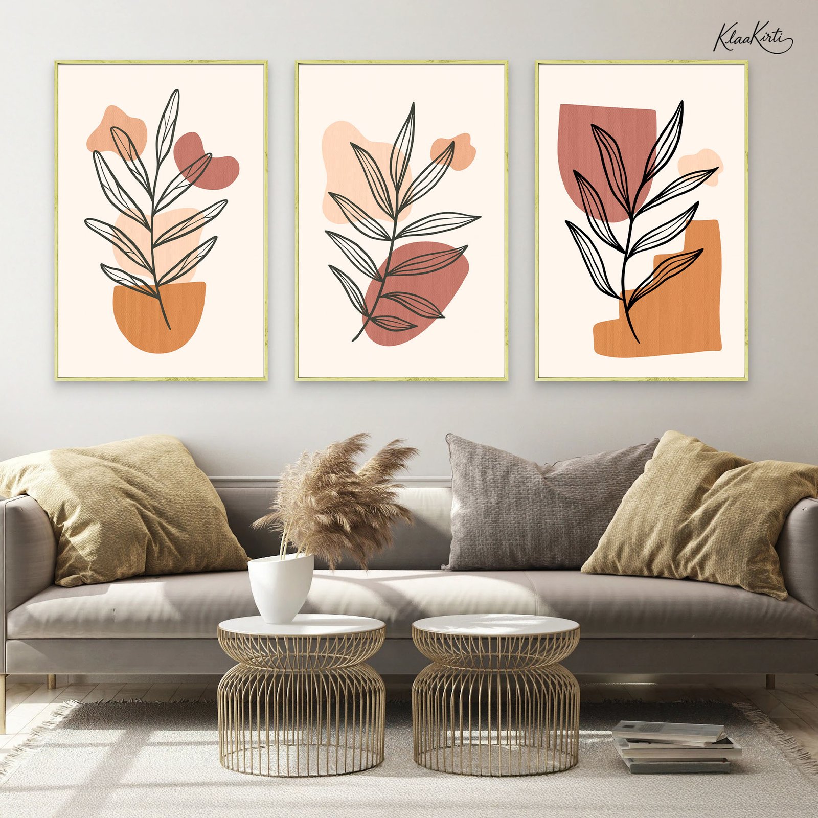 01 The Terra Leaf Gallery Wall Art - Image 1