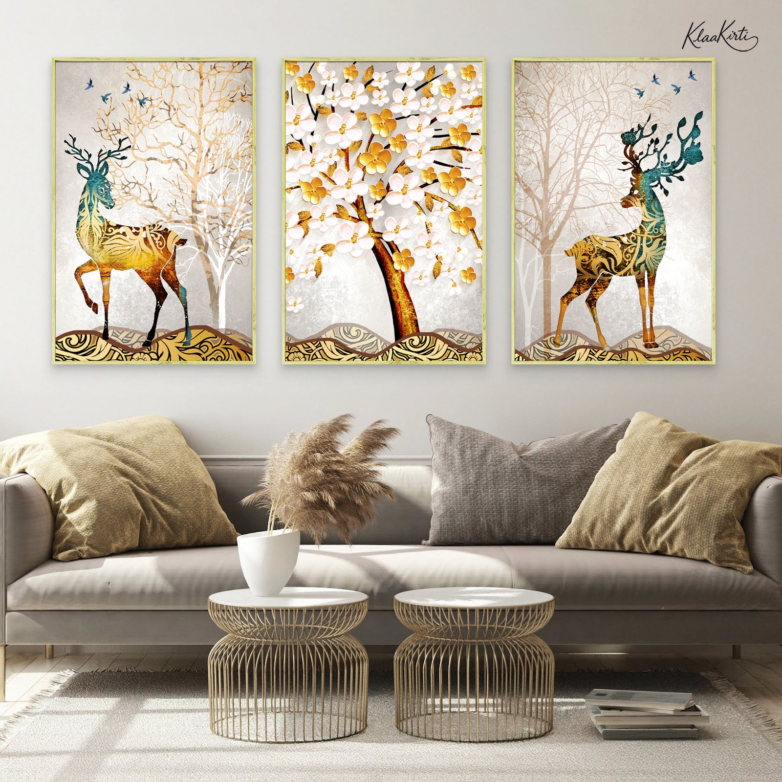 01 The Gilded Antler Gallery Wall Art - Image 1