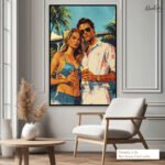 Azure Escapade Canvas Wall Art - Image 7